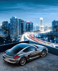 Diamond Painting Schneller Sportwagen in der Stadt - SEOS Shop ®