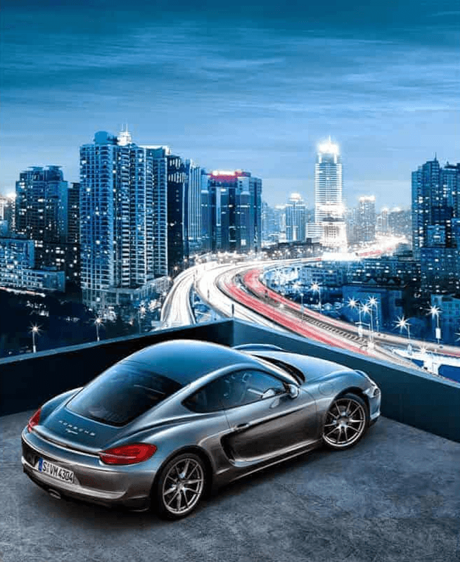 Diamond Painting Schneller Sportwagen in der Stadt - SEOS Shop ®