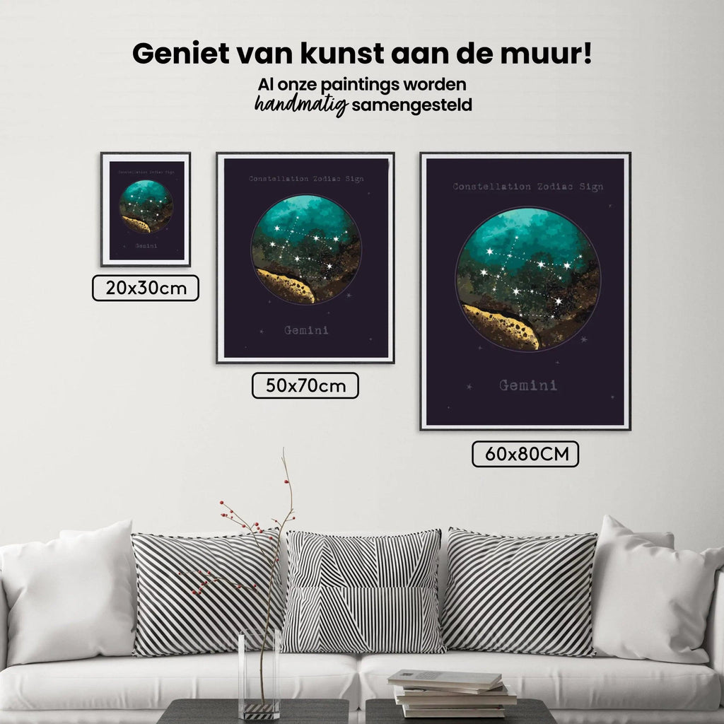 Diamantmalerei Sternzeichen - Zwillinge - SEOS Shop ®