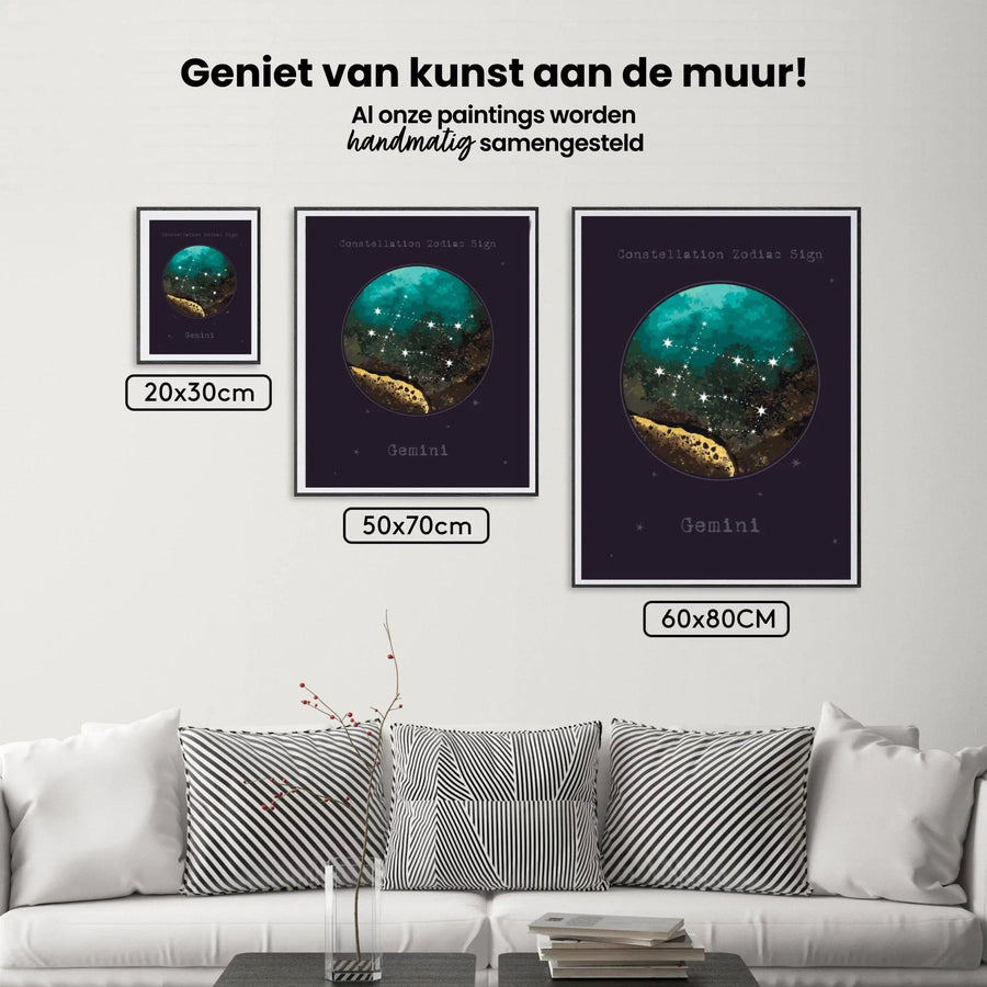 Diamantmalerei Sternzeichen - Zwillinge - SEOS Shop ®