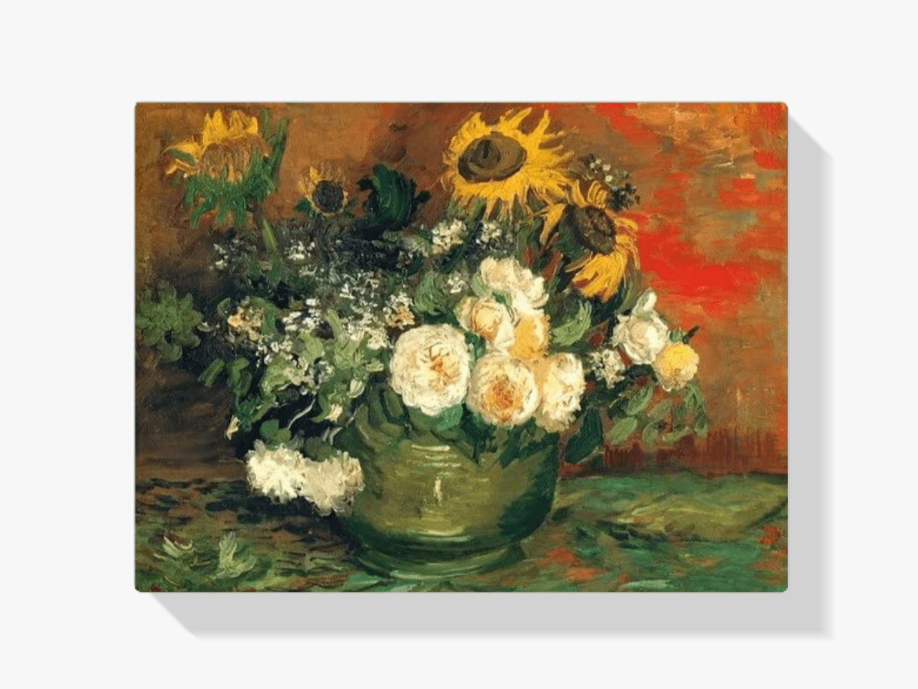 Diamond Painting Stillleben mit Rosen und Sonnenblumen - SEOS Shop ®