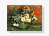Diamond Painting Stillleben mit Rosen und Sonnenblumen - SEOS Shop ®