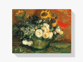 Diamond Painting Stillleben mit Rosen und Sonnenblumen - SEOS Shop ®