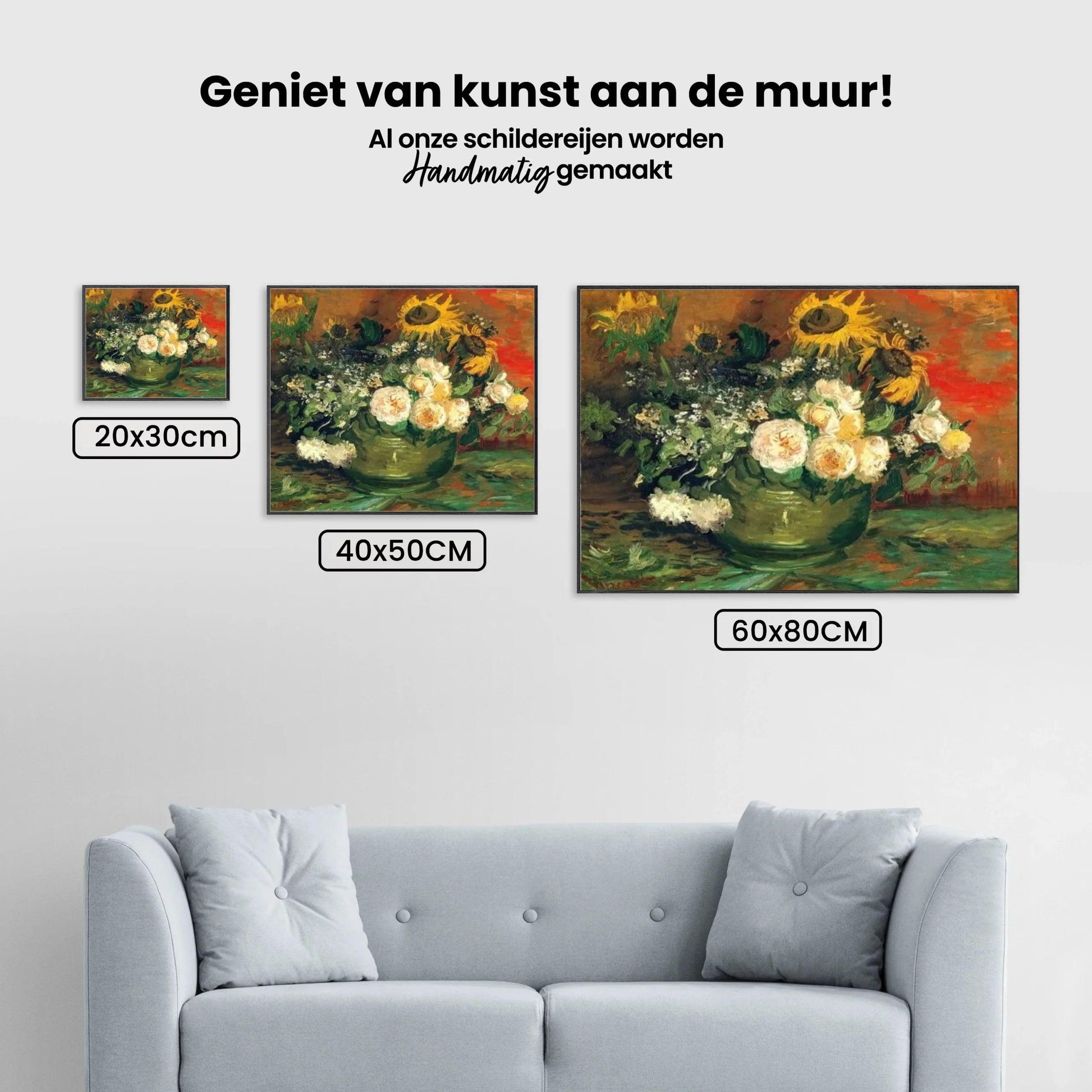 Diamond Painting Stillleben mit Rosen und Sonnenblumen - SEOS Shop ®
