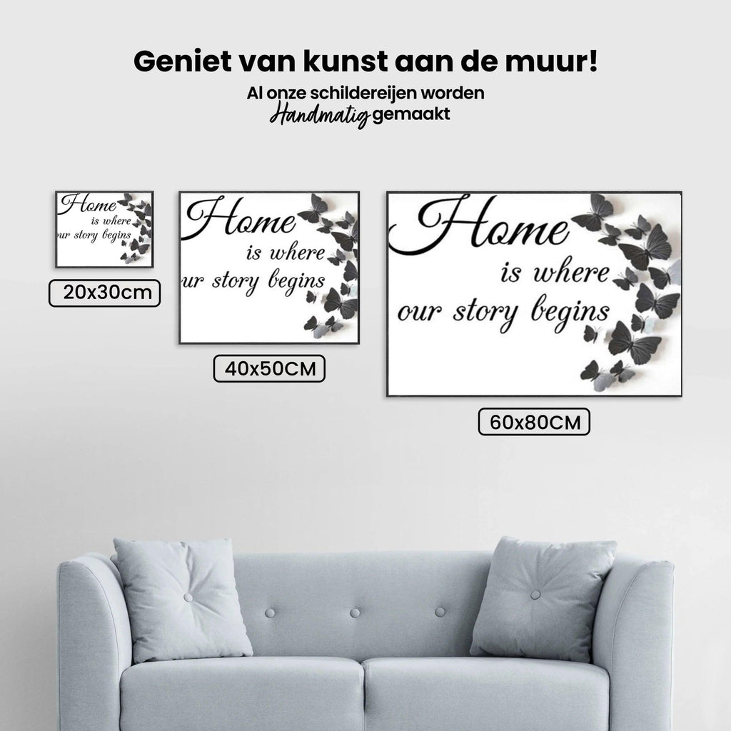 Diamond Painting Home ist der Ort, an dem unsere Geschichte beginnt – SEOS Shop ® 