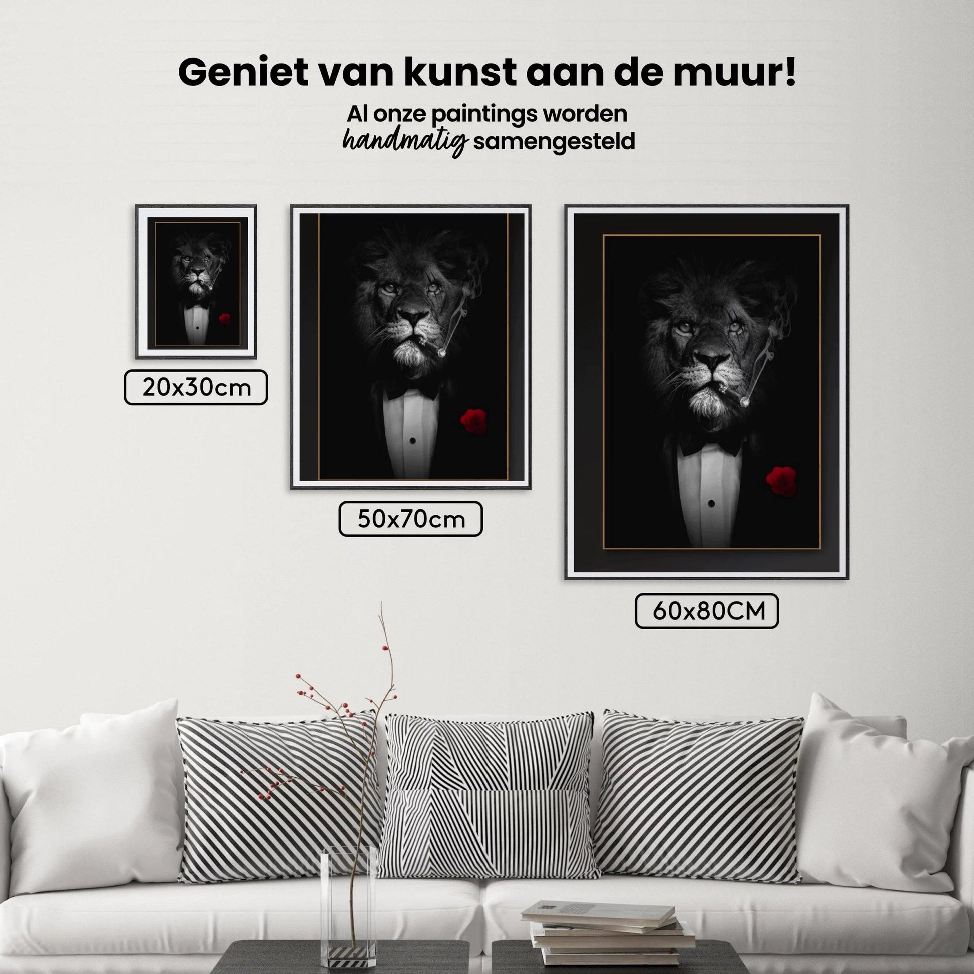 Diamantmalerei Löwe im Anzug - SEOS Shop ®