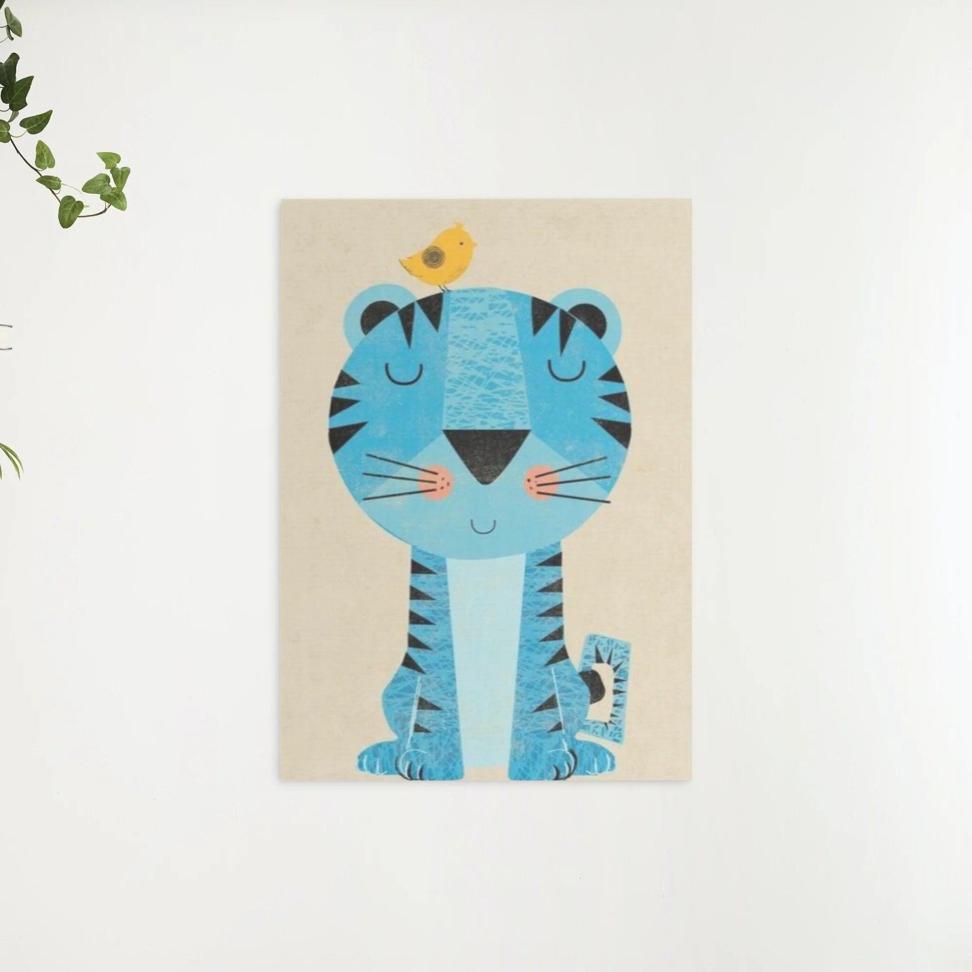 Diamantmalerei Tiger mit Vogel auf dem Kopf - SEOS Shop ®