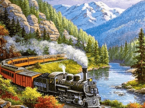 Diamond Painting Zug in Landschaft – SEOS Shop ® 