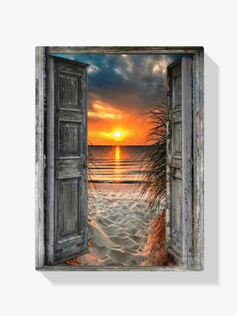 Diamantmalerei Tropischer Sonnenuntergang – SEOS Shop ®