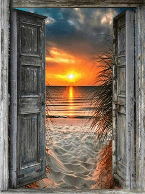 Diamantmalerei Tropischer Sonnenuntergang – SEOS Shop ®