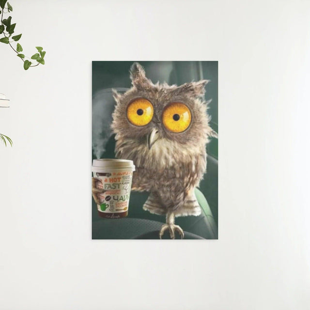 Diamond Painting Eule mit Kaffeeglas - SEOS Shop ®