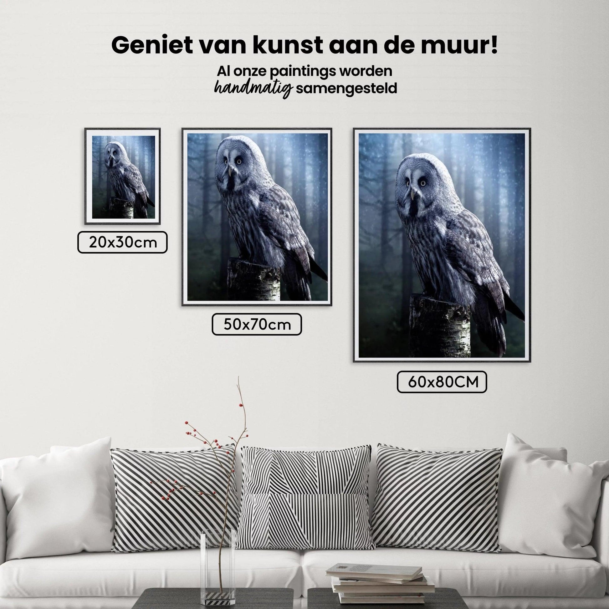 Diamantmalerei Eule auf einem Baum - SEOS Shop ®