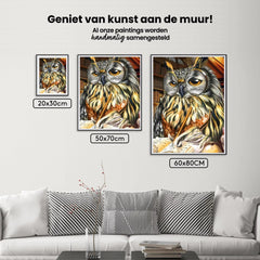 Diamond Painting Eule schreibt auf Papier - SEOS Shop ®