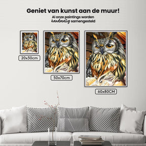 Diamond Painting Eule schreibt auf Papier - SEOS Shop ®
