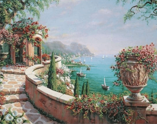 Diamond Painting Ansicht mit Nebel – SEOS Shop ®