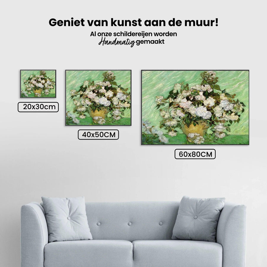 Diamond Painting Vase mit rosa Rosen - SEOS Shop ®