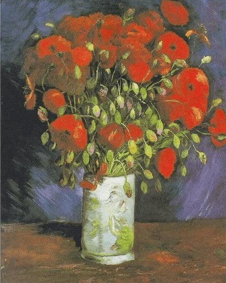 Diamond Painting Vase mit roten Mohnblumen - SEOS Shop ®