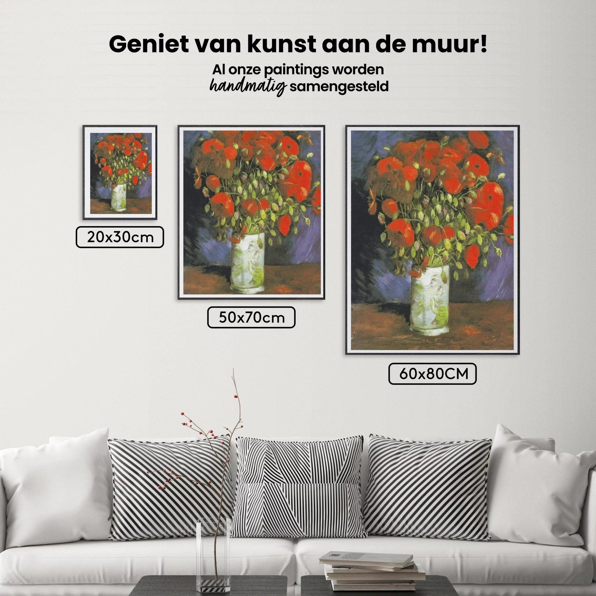 Diamond Painting Vase mit roten Mohnblumen - SEOS Shop ®