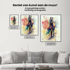 Diamond Painting Mehrfarbige laufende Pferde - SEOS Shop ® 