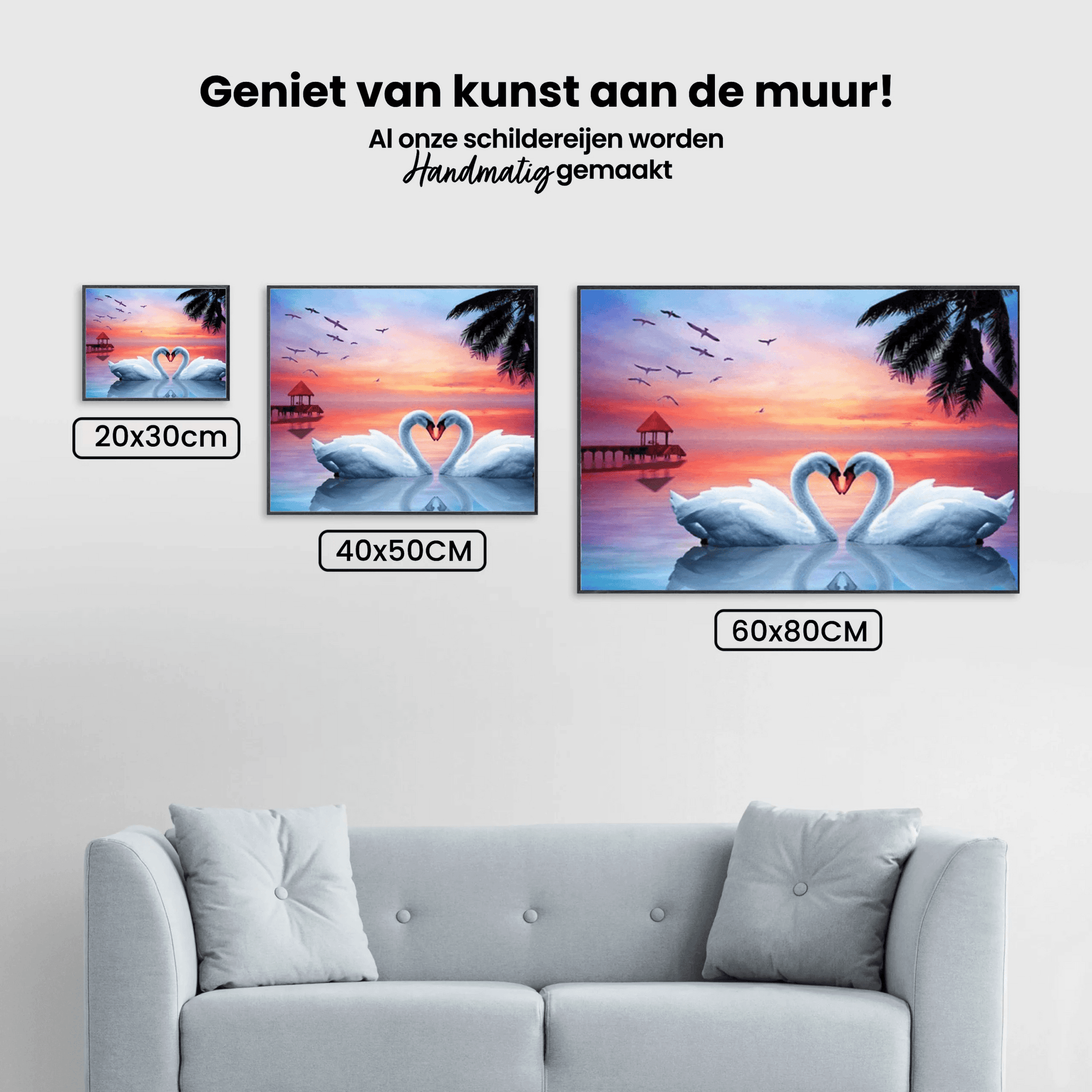 Diamantmalerei „Verliebte Schwäne“ – SEOS Shop ®