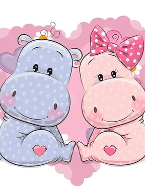 Diamond Painting Verliebte Kühe - SEOS Shop ®