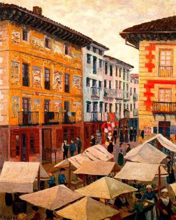 Diamantmalerei - Markt von Villafranca de Oria - SEOS Shop ®