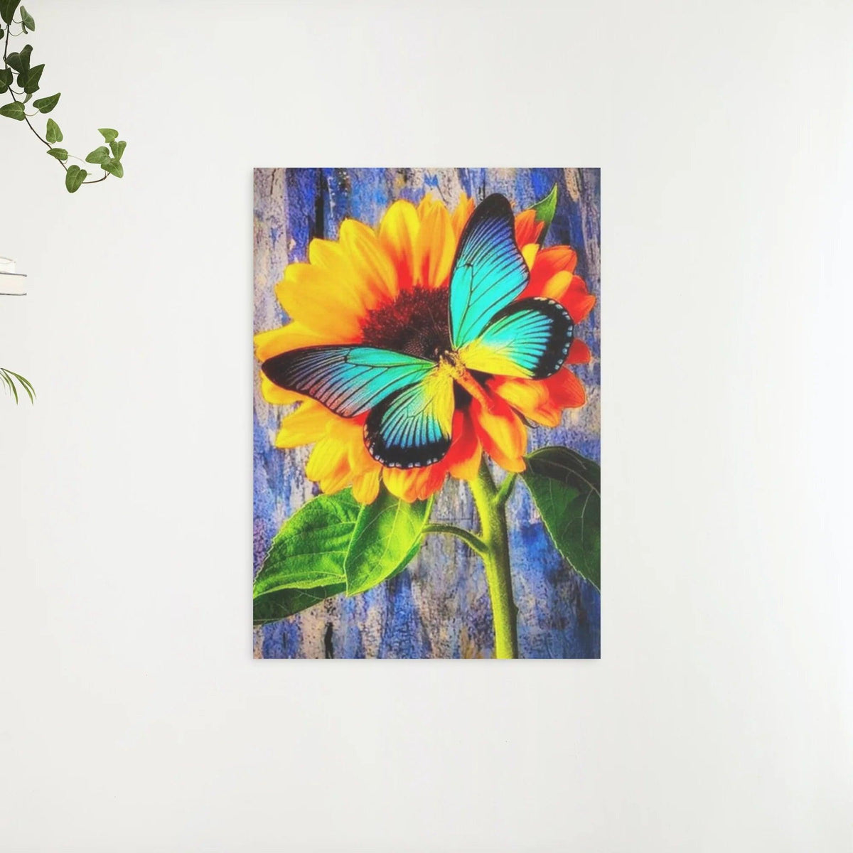 Diamantmalerei Schmetterling mit Sonnenblume - SEOS Shop ®
