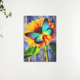 Diamantmalerei Schmetterling mit Sonnenblume - SEOS Shop ®