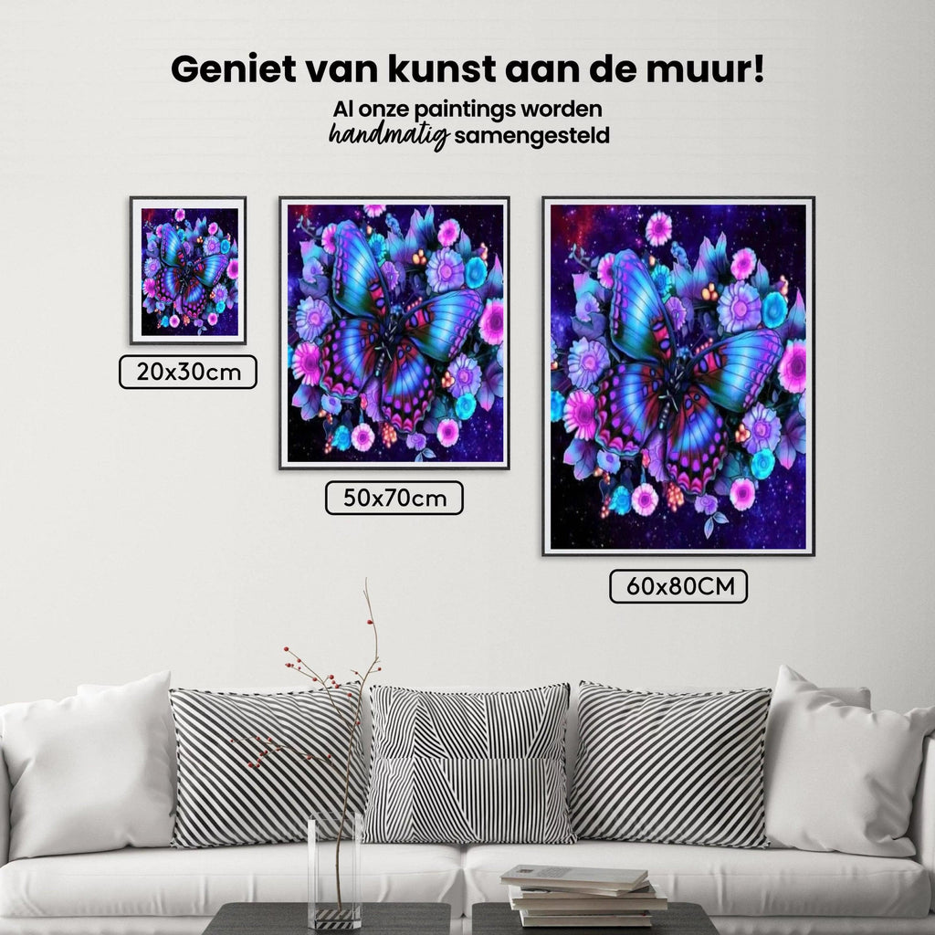 Diamantmalerei Schmetterling mit Blume - SEOS Shop ®