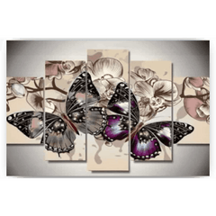 Diamantmalerei Schmetterlinge 5 Panele - SEOS Shop ®