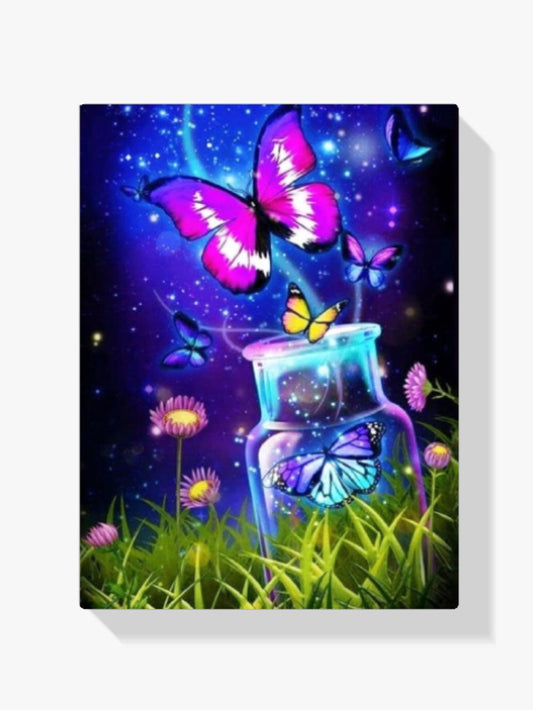 Diamantmalerei Schmetterlinge im Topf - SEOS Shop ®