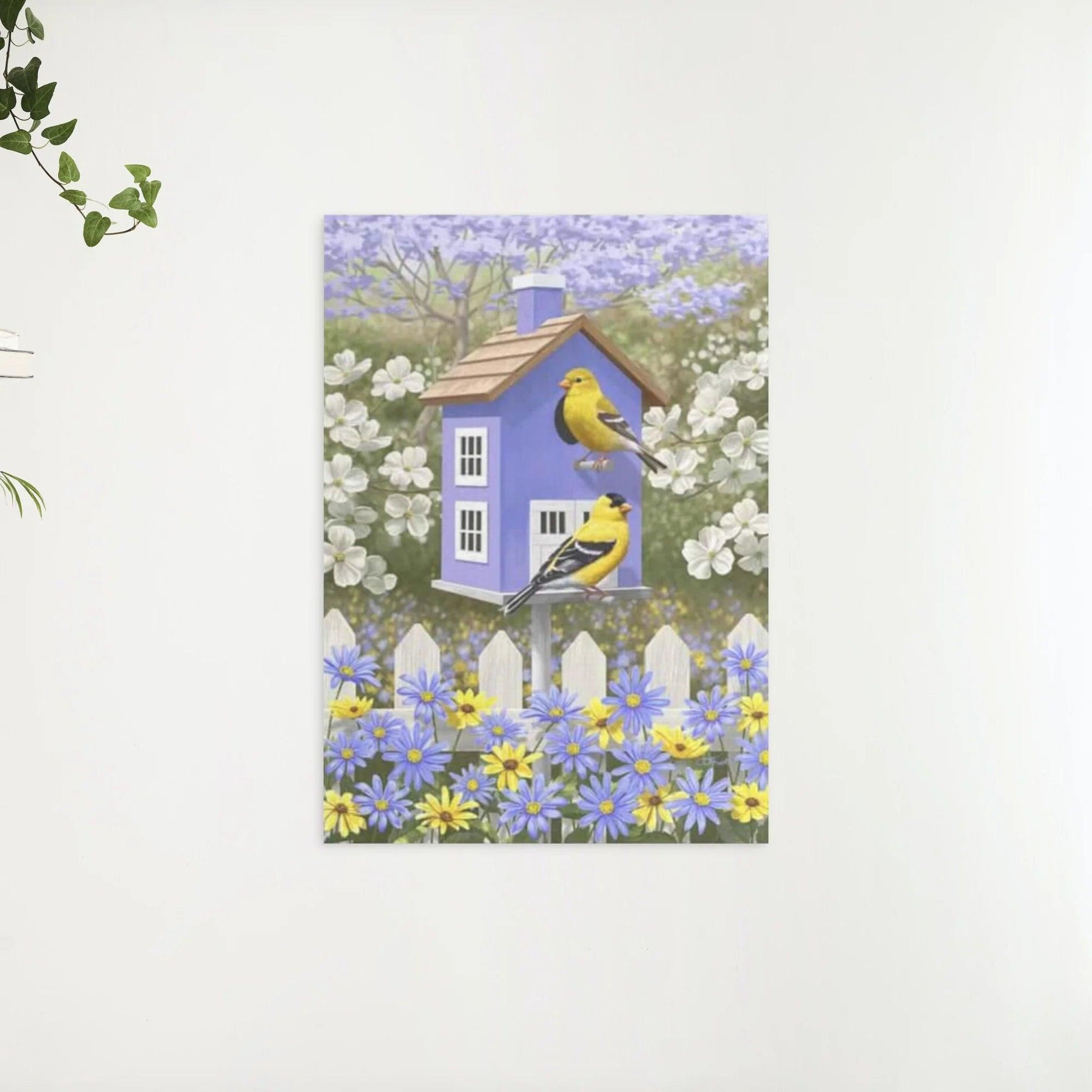 Diamantmalerei Vogel im Blumengarten - SEOS Shop ®