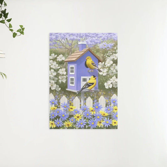 Diamantmalerei Vogel im Blumengarten - SEOS Shop ®