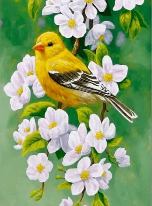 Diamantmalerei Vogel mit Blume - SEOS Shop ®