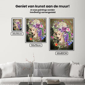 Diamond Painting Frauen mit Blume und Kolibri - SEOS Shop ®
