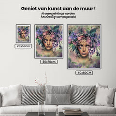 Diamond Painting Frauen mit Blume und Vogel - SEOS Shop ®