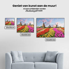 Diamond Painting Windmühlen mit Niederländischen Tulpen - SEOS Shop ®