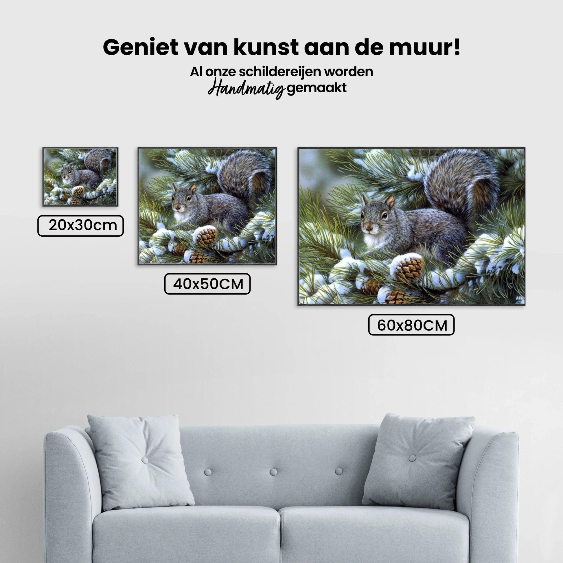 Diamantmalerei Winter Süßes Eichhörnchen - SEOS Shop ®