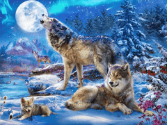 Diamantmalerei Winterwolf und Heulen - SEOS Shop ®