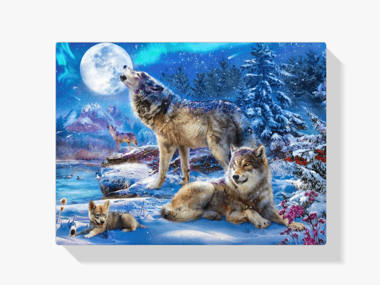 Diamantmalerei Winterwolf und Heulen - SEOS Shop ®