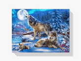 Diamantmalerei Winterwolf und Heulen - SEOS Shop ®