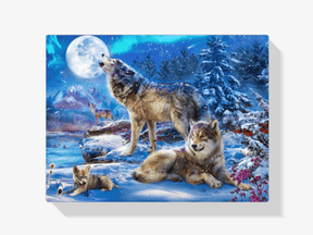 Diamantmalerei Winterwolf und Heulen - SEOS Shop ®