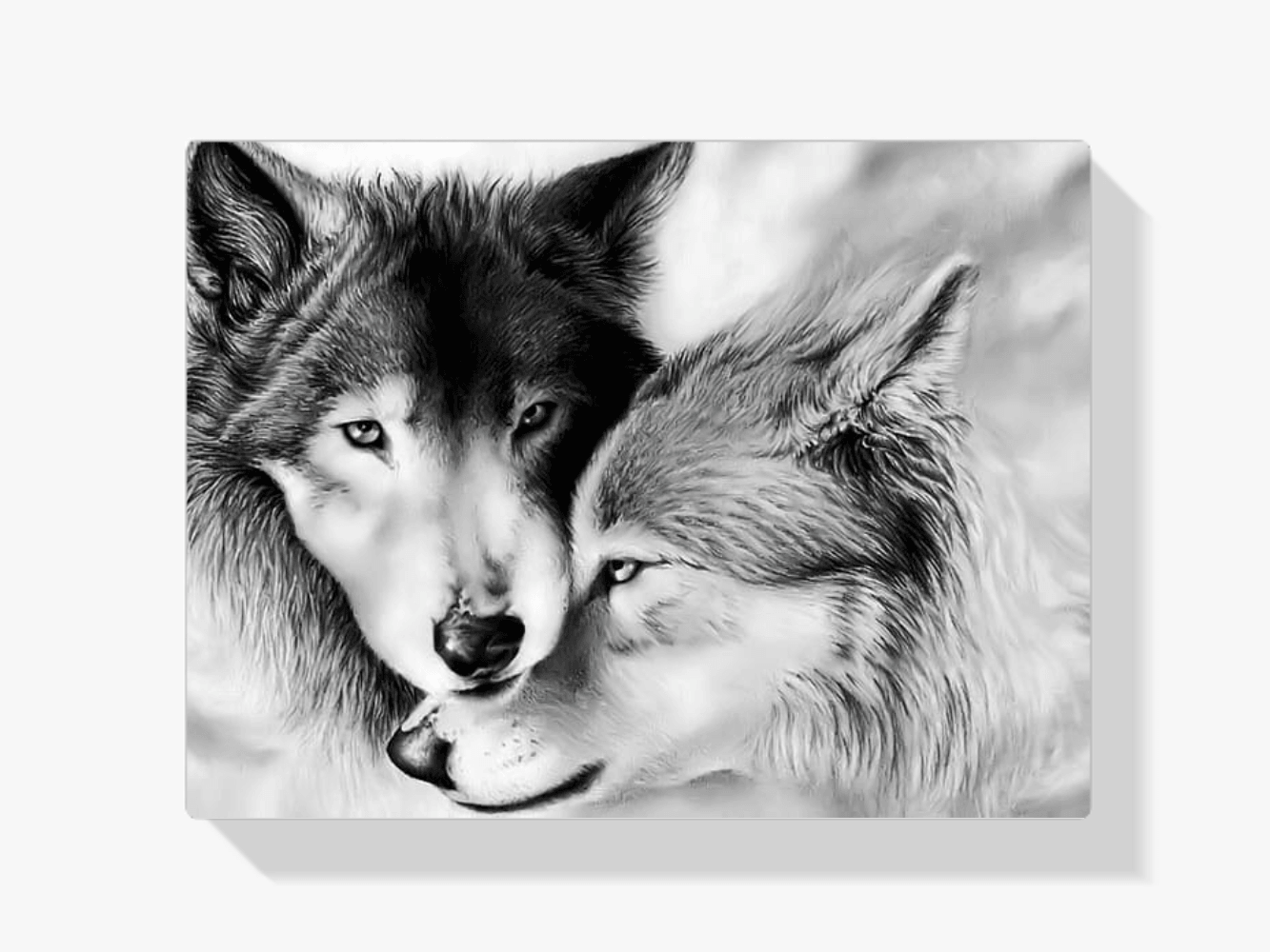 Diamantmalerei Weißes Wolfspaar - SEOS Shop ®