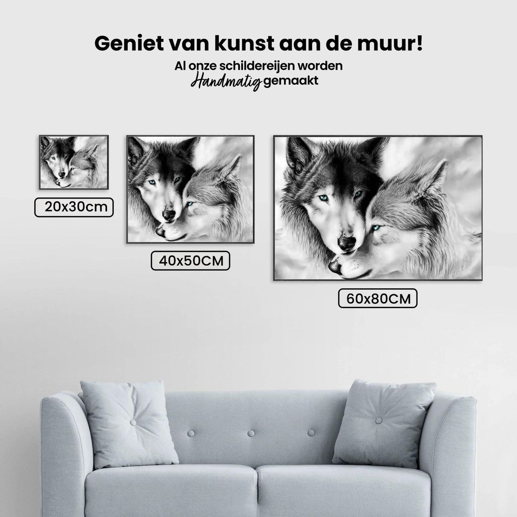 Diamantmalerei Weißes Wolfspaar - SEOS Shop ®