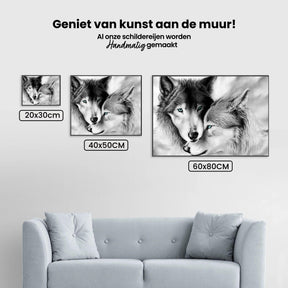 Diamantmalerei Weißes Wolfspaar - SEOS Shop ®