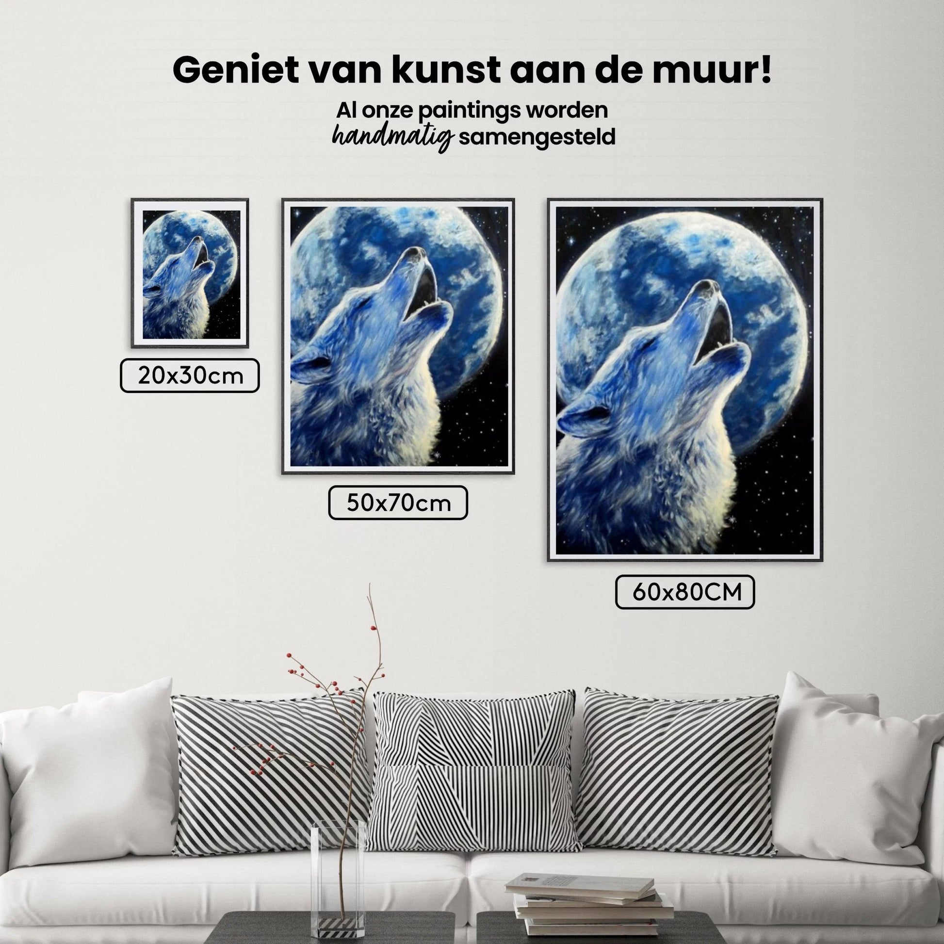 Diamantmalerei Wolf und Mond - SEOS Shop ®
