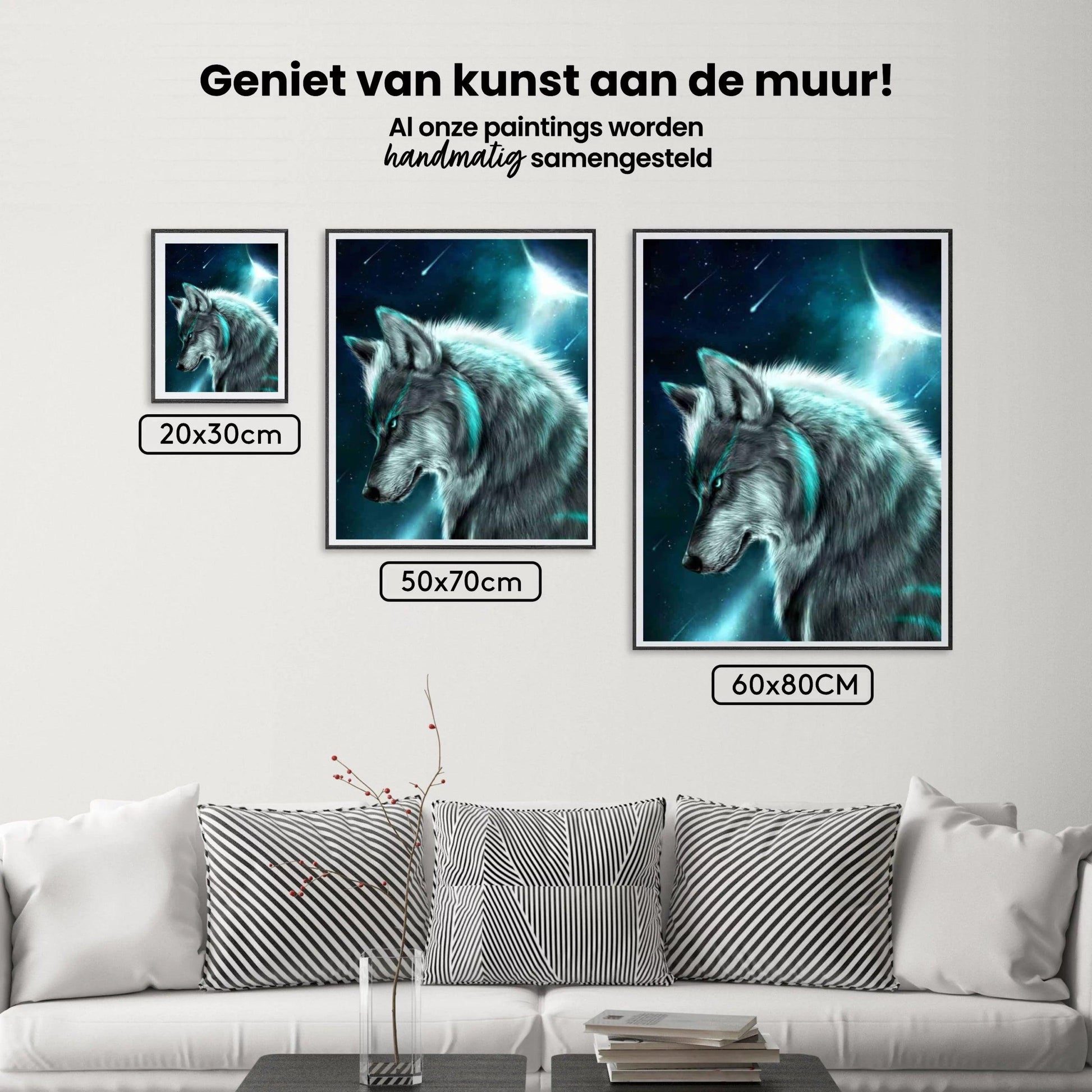 Diamantmalerei Wolf im Mondlicht – SEOS Shop ®