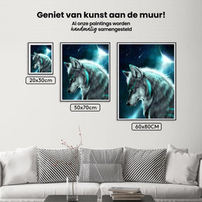 Diamantmalerei Wolf im Mondlicht – SEOS Shop ®