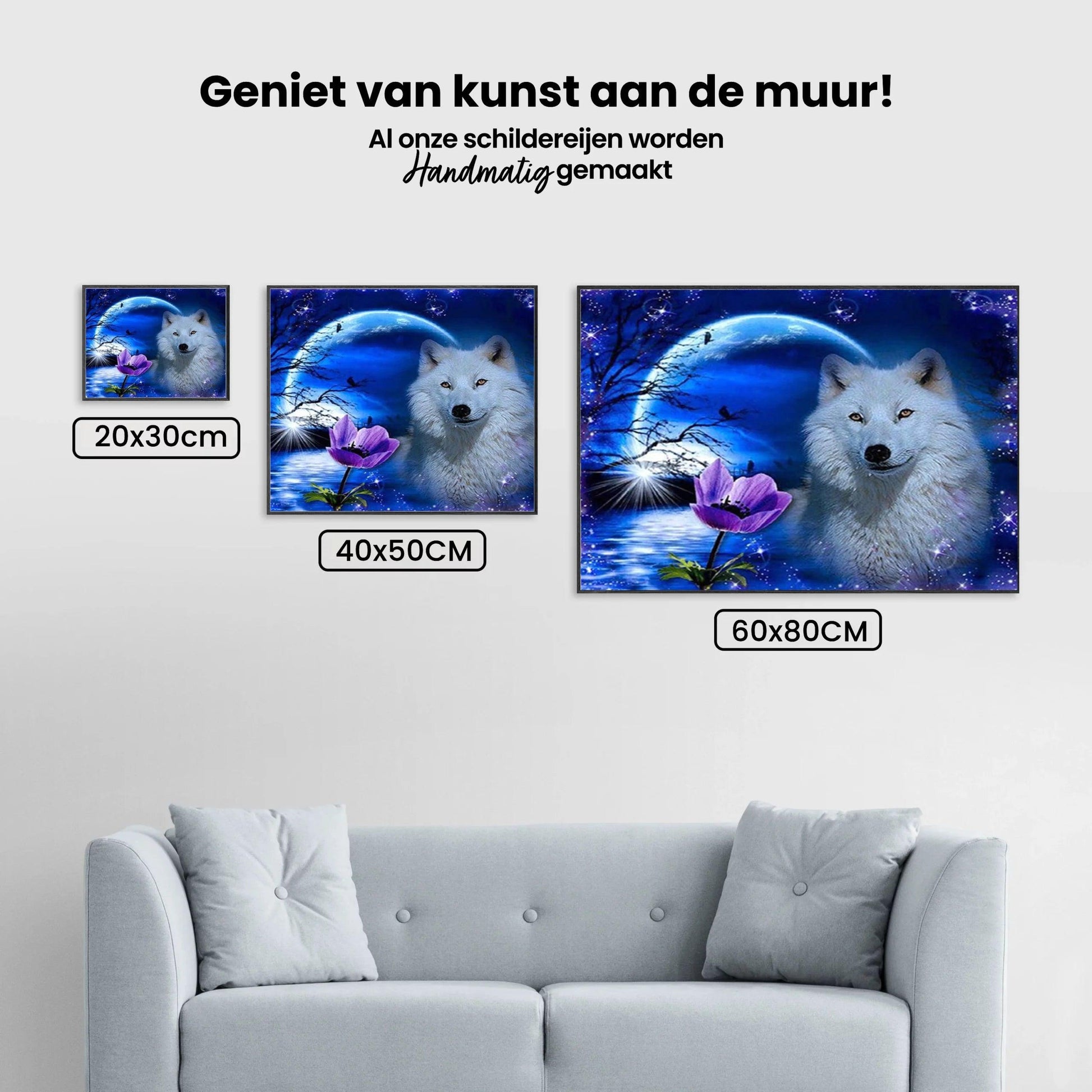 Diamond Painting Wolf mit Rose - SEOS Shop ®