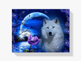 Diamond Painting Wolf mit Rose - SEOS Shop ®